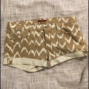 7 For All Mankind Low Rise Shorts 29 FREE SHIP